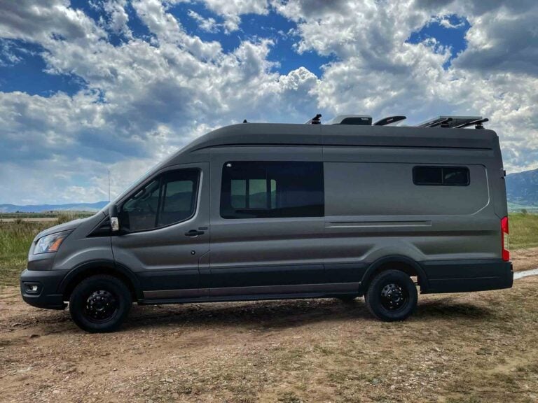 148″ Ford Transit High Roof Extended Off-Grid Camper Van